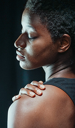 Man with shoulder pain considering Orthobiologic injections